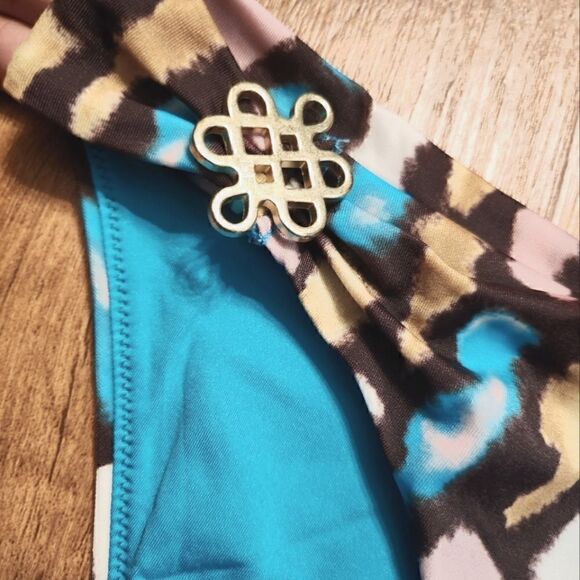 Diane Von Furstenberg 2 Piece Bikini Swimsuit Size M - Picture 6 of 8